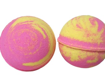 Lemon Berry Tart Bath Bomb | Bath Bombs | Bath Fizz | Vegan | Handmade | Fall Bath Bomb