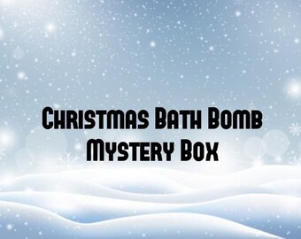 Christmas Bath Bomb Mystery Box | Holiday Bath Bombs | Vegan | Handmade
