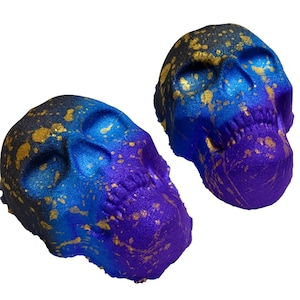 Skull Bath Bomb | Black Bath Bombs | Halloween | Vegan | Handmade