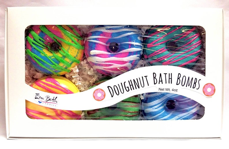 Doughnut Bath Bomb Gift Set Donut Bath Bombs Bath Bombs Etsy