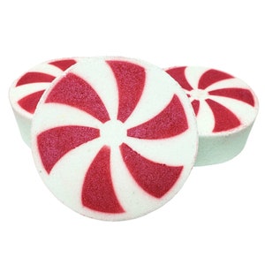Peppermint Swirl Bath Bomb | Candy Cane Bath Bombs | Christmas Gifts | Vegan | Handmade | Cruelty Free Beauty