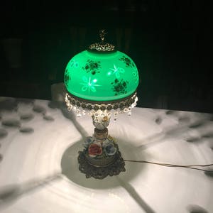 Vintage * アンティーク オニキス テーブルランプ