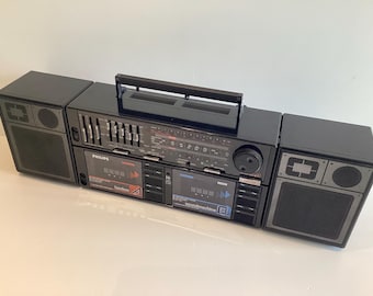 Boombox Panasonic RX-CT800 Portable Stereo | Dual Cassette, 5-band