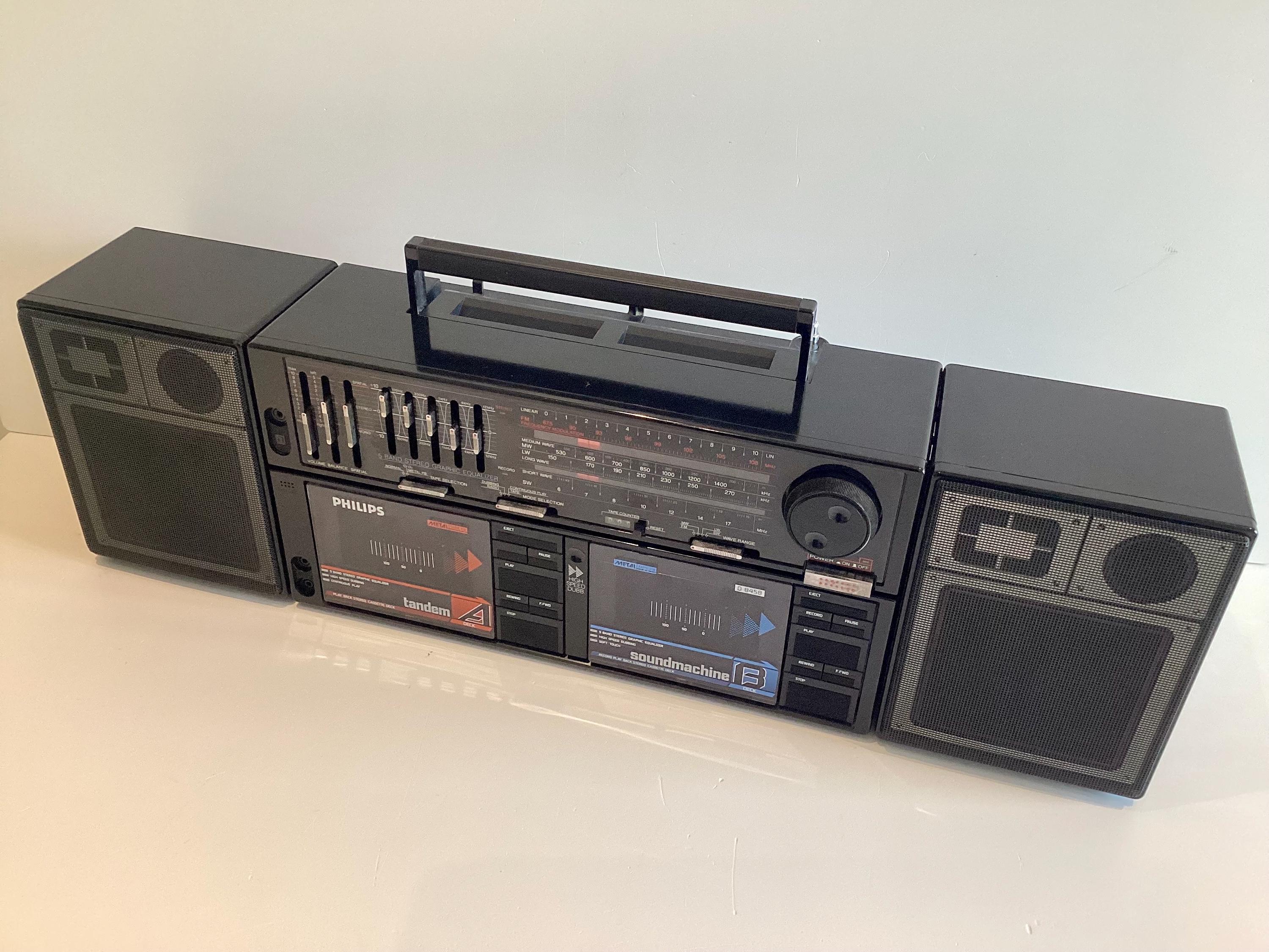 Boombox Enregistreur Cassette PHILIPS D6530 - Qualité Très Haute, Garantie à Vie