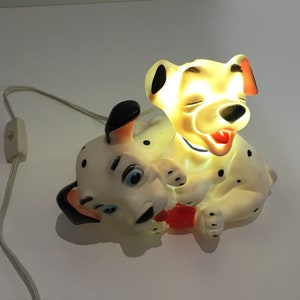 Walt Disney Dalmatians Lamp (1962) Made In Italy