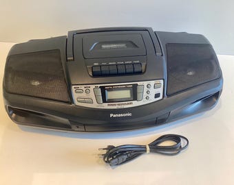 Vintage Boombox | 1990s Panasonic RX-DS18 CD Radio Cassette, XBS