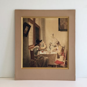 Soldados jugando a las cartas de Pieter de Hoch (1629-1684) reproducción de Adriaan Meulemans (1763-1835)