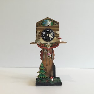 Rare Pendulum Table Clock (1950s) Made In Switzerland