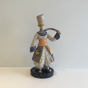 Large Porcelain Figurine (1970s) Edoardo Tasca Limited Edition Capodimonte Made In Italy