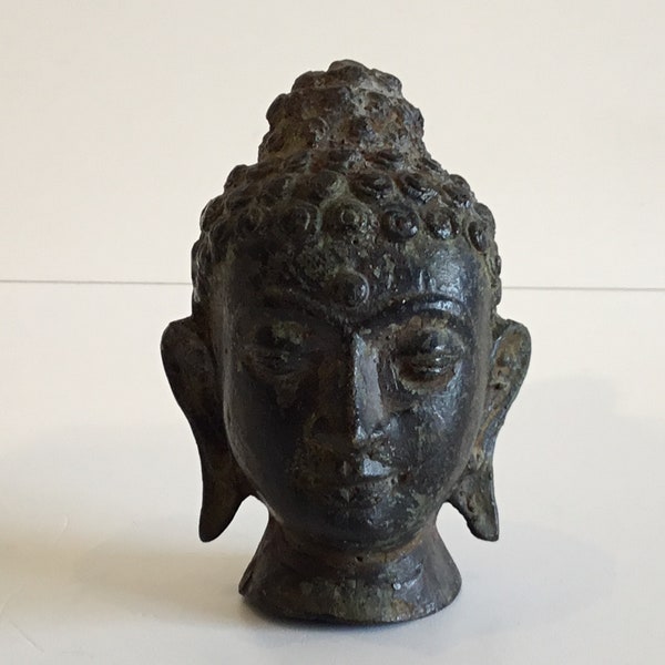 Bronze Buddha Head (1900s) Nepal