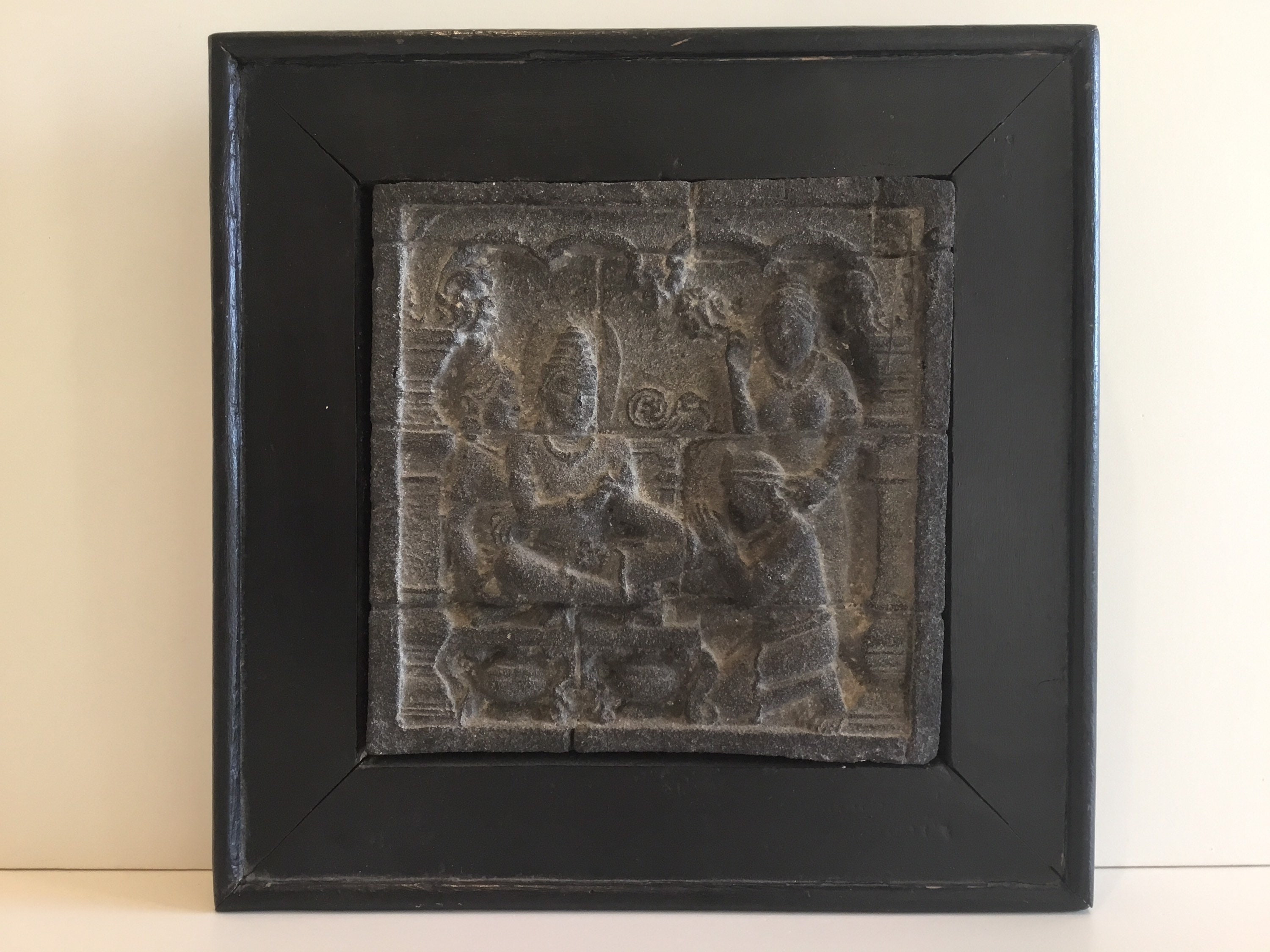 Buddhist Temple Etsy Relief Borobudur Vintage Stone - Replica