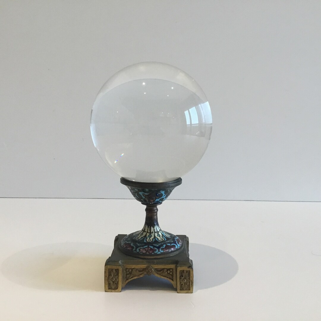 Antique Crystal Ball 1800s Made in France Etsy UK