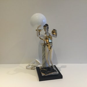 Capodimonte Table Lamp Sartori 1940s  Made In Italy