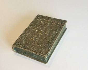 Rare Coffret-Livre En Bronze (Années 1920) Signé M. Le Verrier