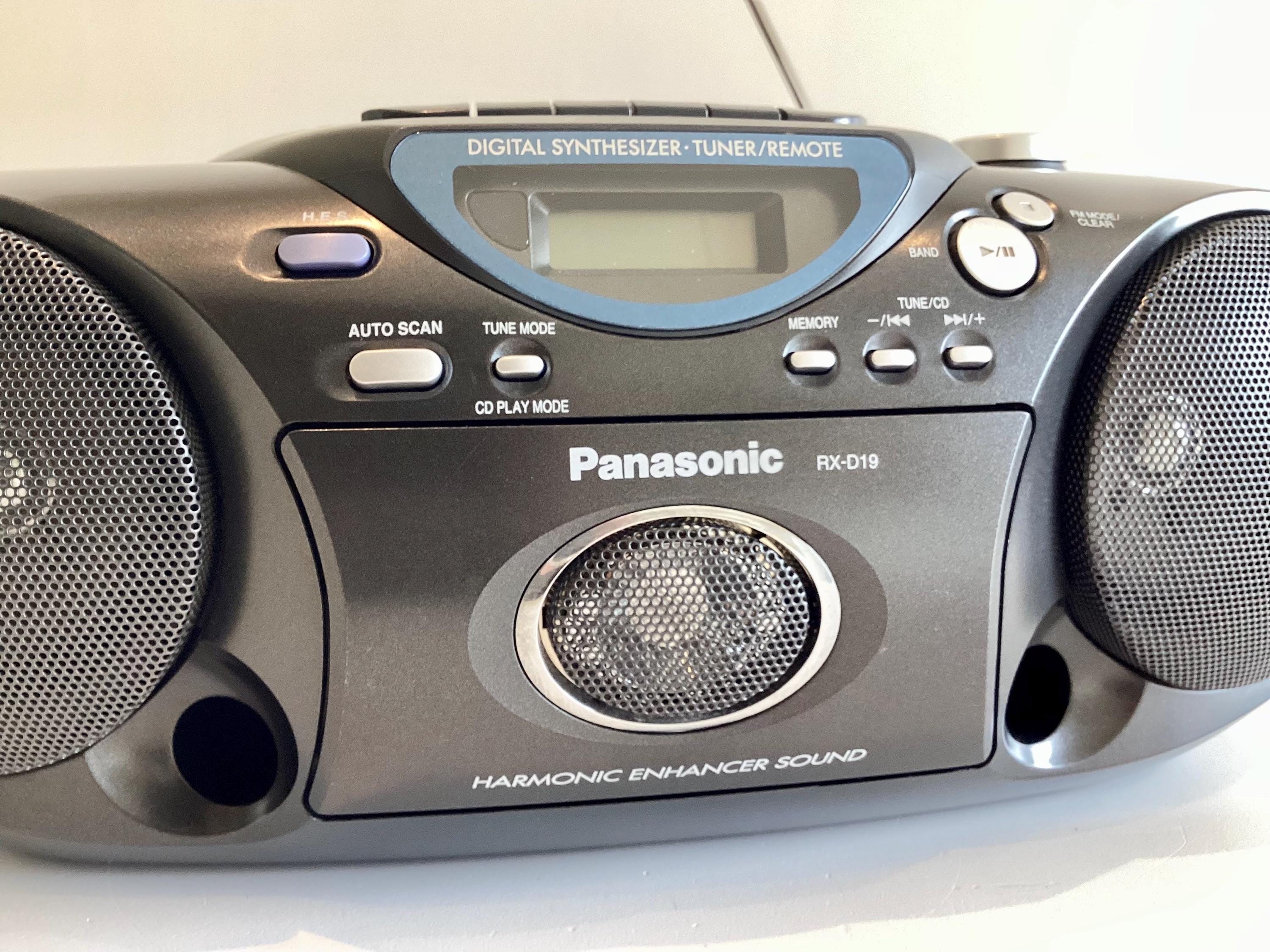 ヴィンテージラジカセ パナソニック RX-D19、CDラジオカセットステレオ