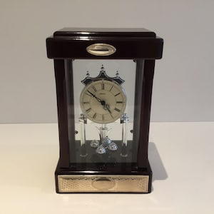 Large Haller Table Clock With Torsion Pendulum (1980s) Anniversary Made In Germany