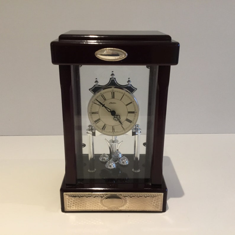 Large Haller Table Clock With Torsion Pendulum 1980s Etsy