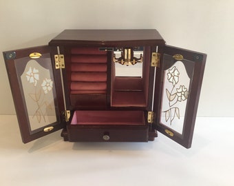 Music Box Jewellery Cabinet (1970s) Made In Japan