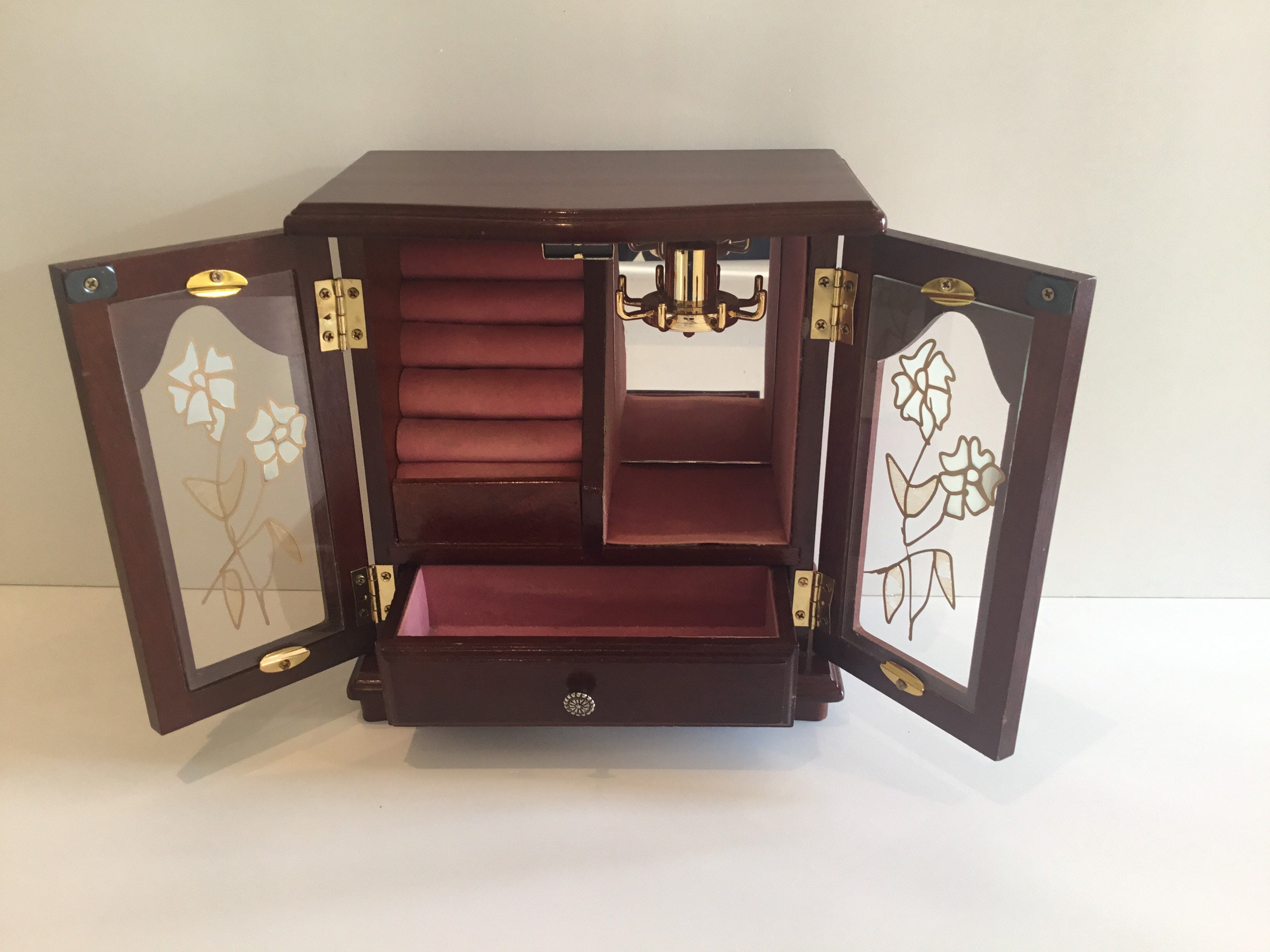 Music Box Jewellery Cabinet (1970s) Made in Japan - Etsy Music Box Jewellery Cabinet (1970s) Made in Japan - Etsy