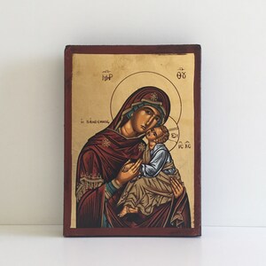 Saint Mary With Child (1950s) Made In Greece