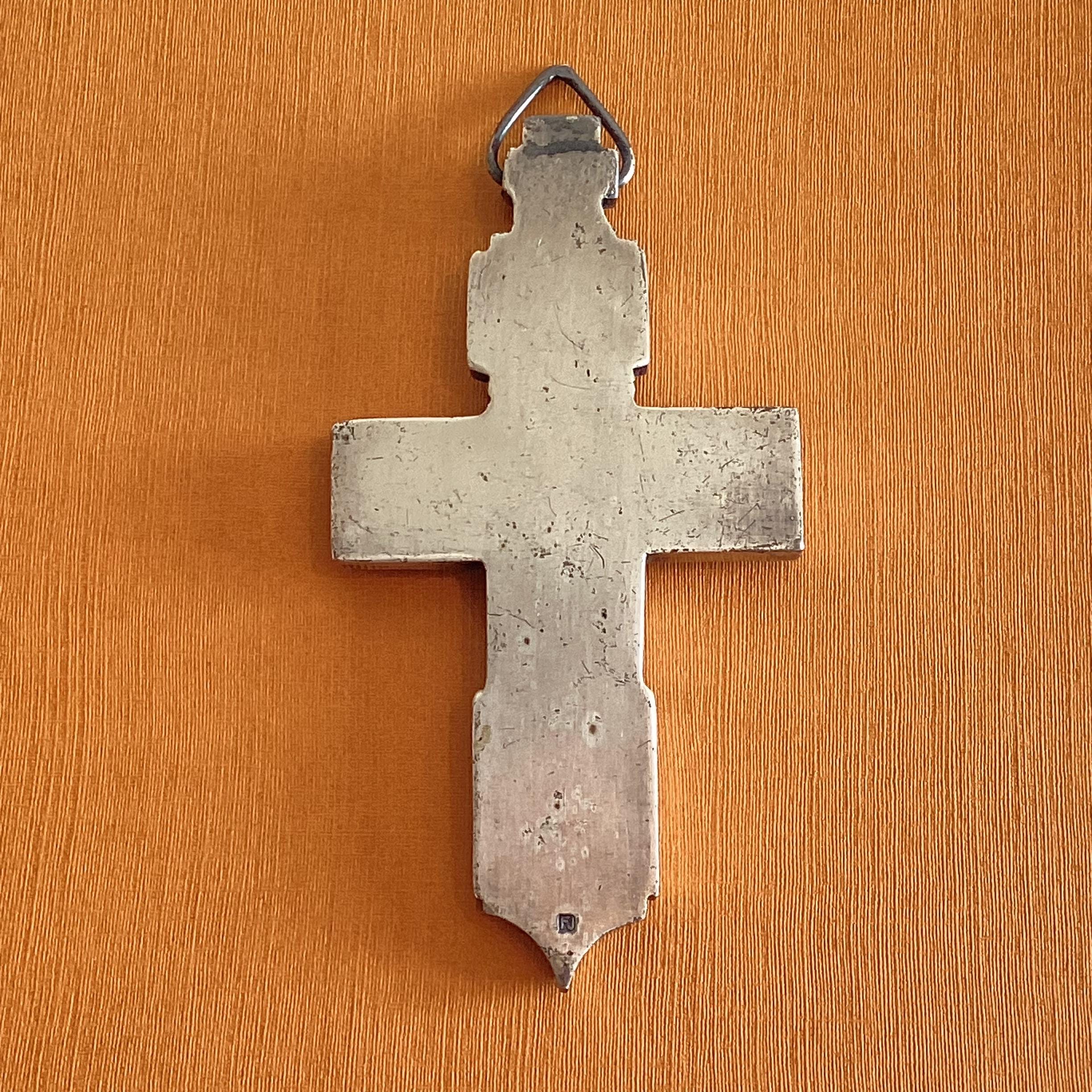 Crucifix Rapper Vintage Orthodox Crucifix | 1900s Neck Cross, Cyrillic Inscriptions ...