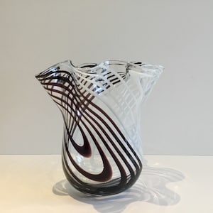 Murano Centerpiece Vase (1980s) Carlo Moretti Made In Italy