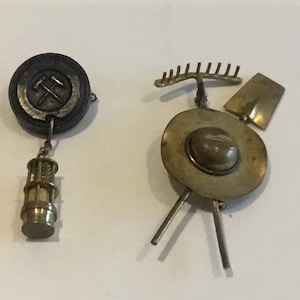 Vintage Pair Of Pin/Brooch (1940s) Germany-Ukraine
