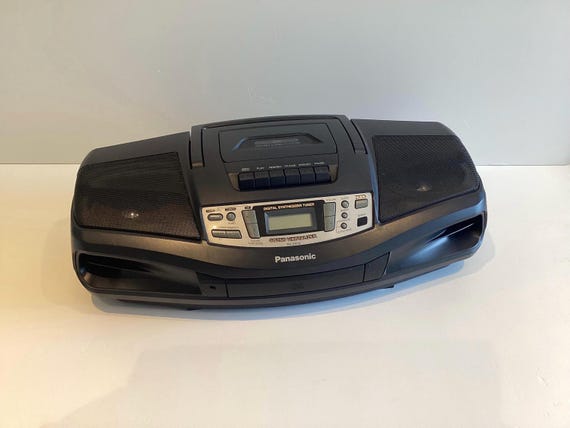 Vintage Boombox | 1990s Panasonic RX-DS18 CD Radio Cassette, XBS