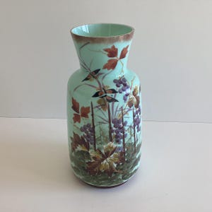 Antique Hand Painted Vase (1880s) Glass Art
