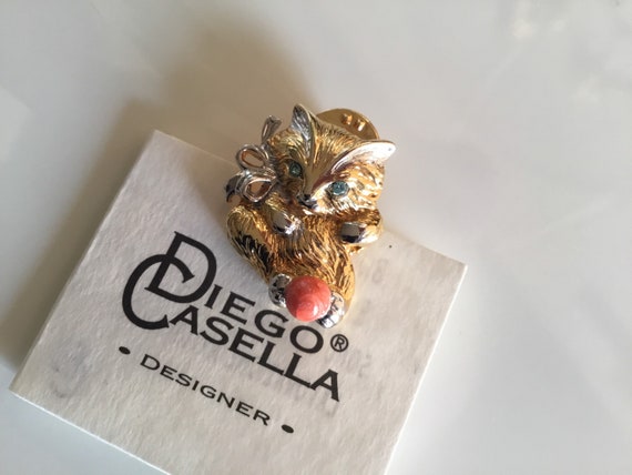 ヴィンテージブローチ – ディエゴ・カセラ 1990年代 24Kゴールド＆1000