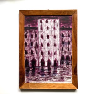 Pittura con inchiostro e tecnica mista (1969 - Agosti) Artista italiano