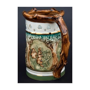 Royal Dux, 1920s Holba hunting