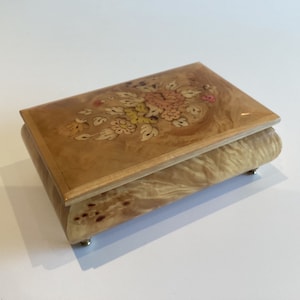 Wooden Music Box (1970s) Made In Italy