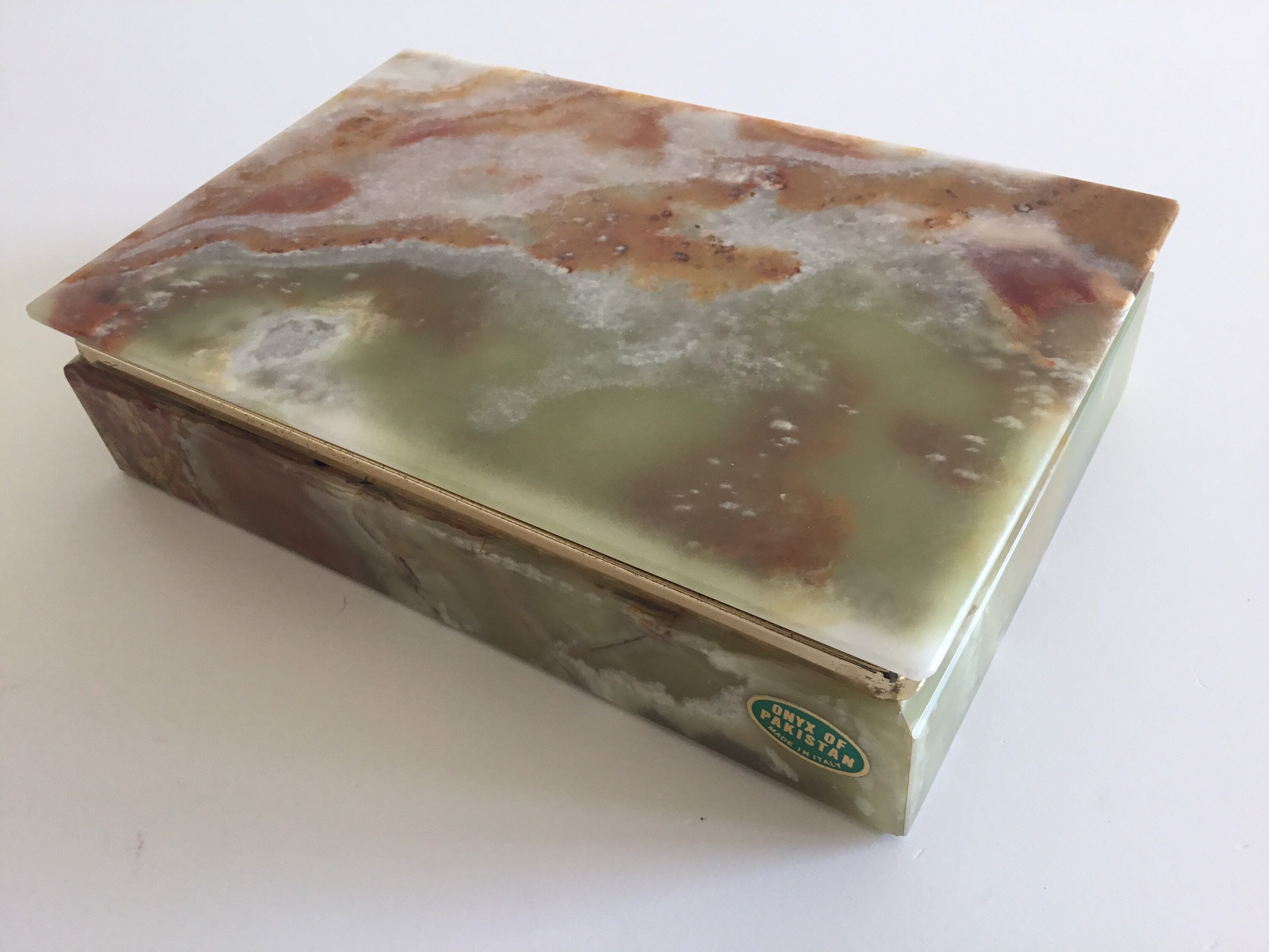 Onyx Jewellery-cigarette Box (1950s) Made in Italy - Etsy