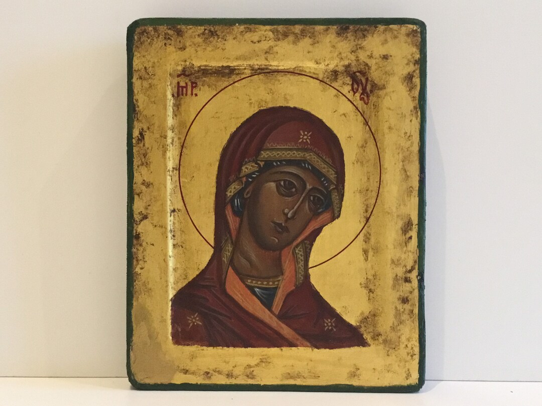 Saint Mary Icon (1950s) Origin Greece - Etsy