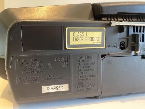 Vintage Boombox | 1990s Panasonic RX-DS18 CD Radio Cassette, XBS