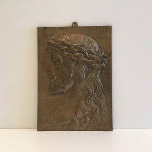 Jesus Christ Bronze Plaque (1930s)