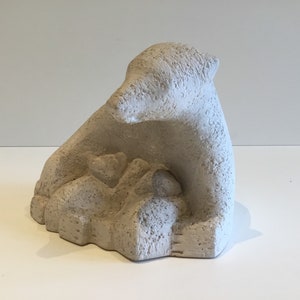Bears (1970) Sculpture Signed L. Wallemack