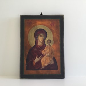 Madonna With Child (1940s) Greek Icon