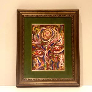 Abstract Painting “Red Eyes” (1984)  Diego Casella