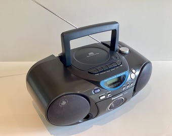 Vintage Boombox Panasonic RX-D19, CD Radio Cassette Stereo, Portable Audio System, Working
