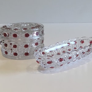 Box mit Untertasse Baccarat Kristall (1880er Jahre)