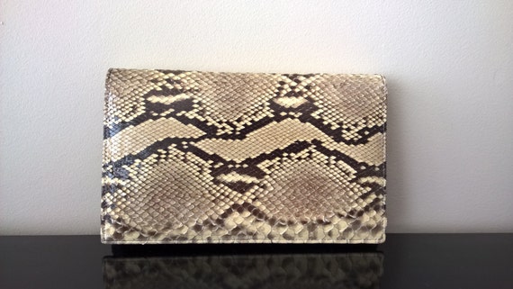 1950s Snakeskin clutch bag - image 1