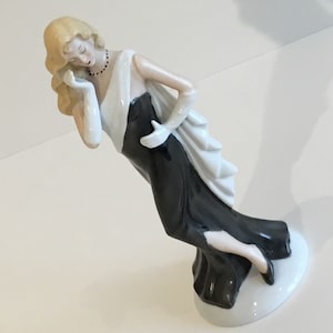 Elegant Porcelain Figurine (1960s) Made In France