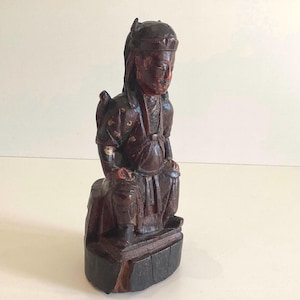 Chinese Wooden Statue (1600s) Ming Dynasty