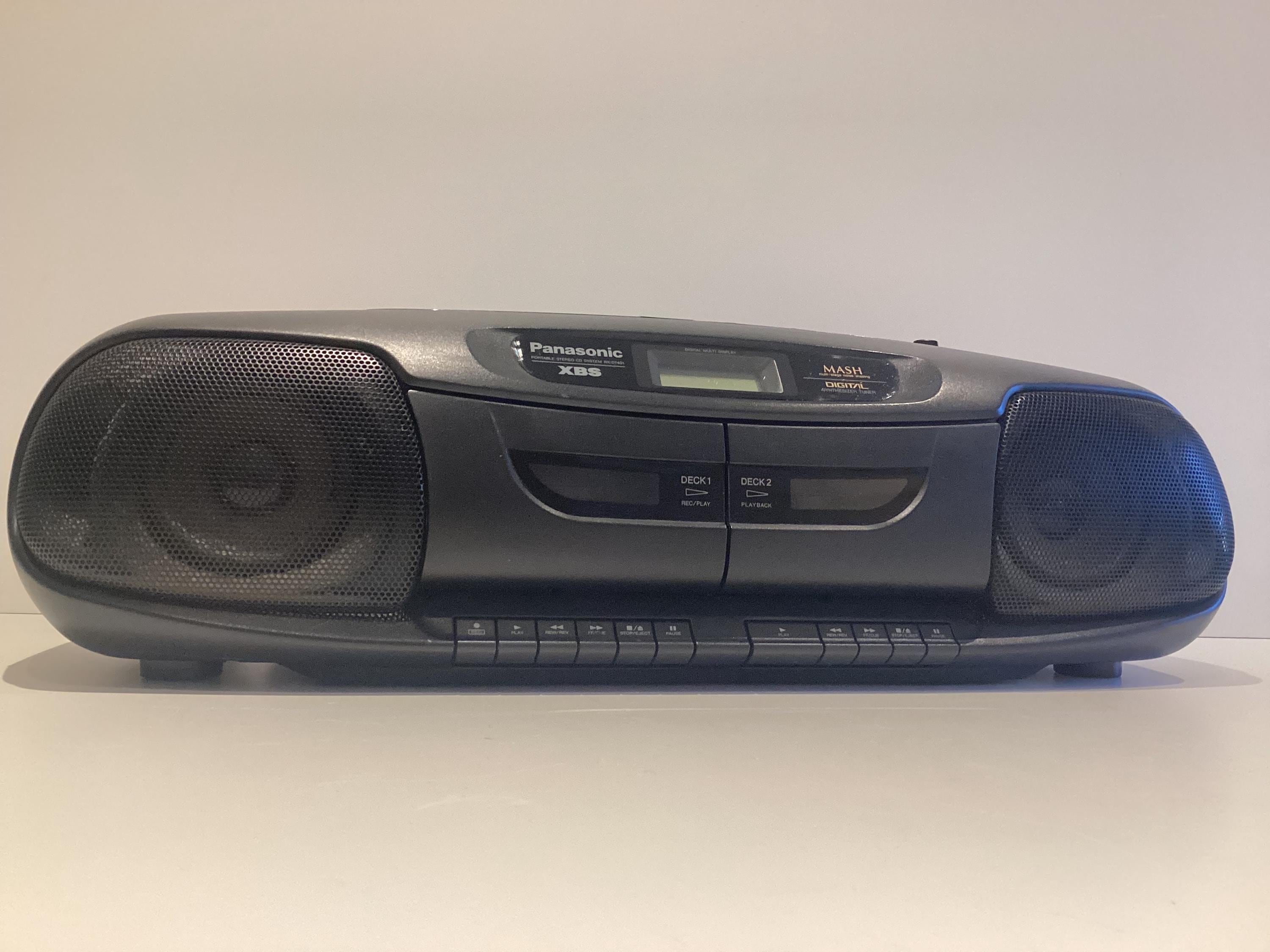 ヴィンテージラジカセ パナソニック RX-DT401、ラジオデュアルカセット