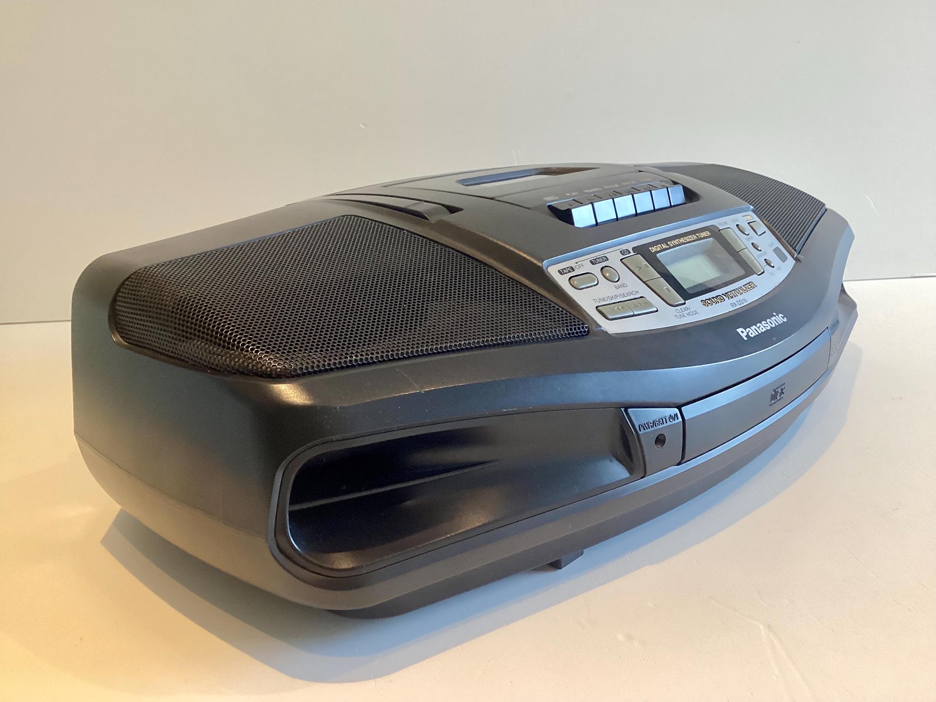 Vintage Boombox | 1990s Panasonic RX-DS18 CD Radio Cassette, XBS