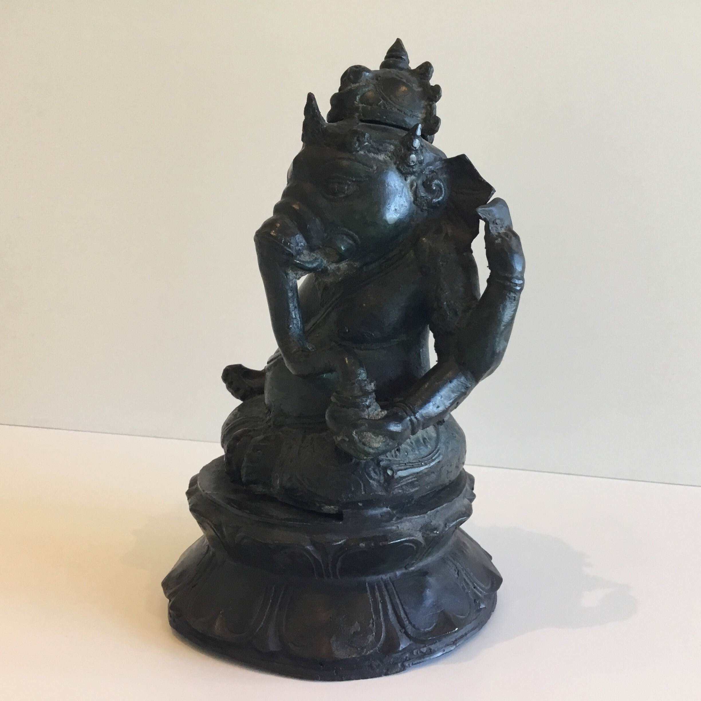 ガネーシャ ブロンズ像 インドのガネーシャのブロンズ像（1900年代） - Etsy 日本