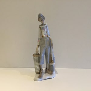 D’Art Porzellan Figur (1960er Jahre) Clown Made In Spain