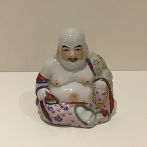 Chinese Porcelain Buddha (1950s) Sitting Buddha